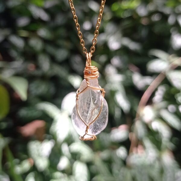 Dije Enjaulado en Cuarzo Cristal - Imagen 2