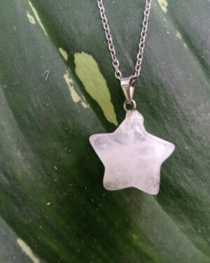 Dije Estrella de Cuarzo Cristal