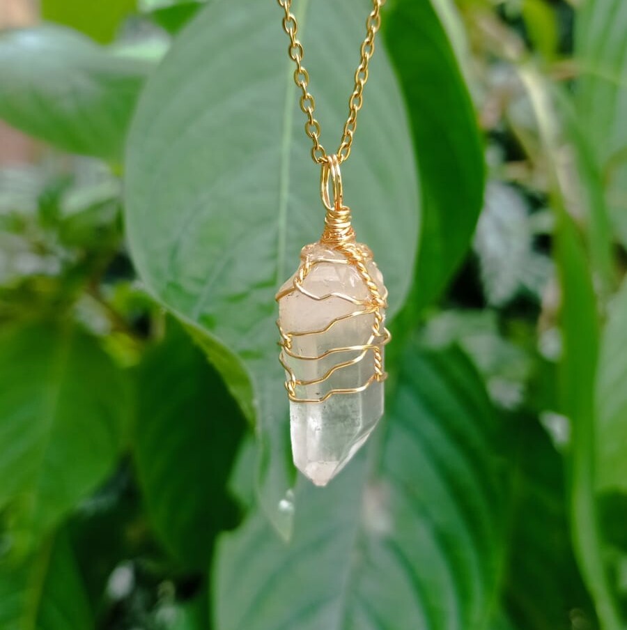 Dije Punta Cuarzo Cristal - Imagen 4